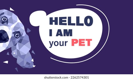 pet dog illustration vector design, cute and funny pet lovers. animal adoption