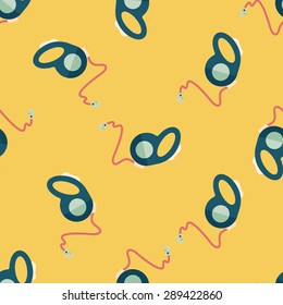 Pet dog lead flat icon,eps10 seamless pattern background