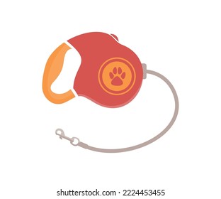 Pet dog lead, dog leash logo design. Carbine clip, open and closed in flat style. Dog accessories, Pets and animals concept vector design and illustration.
