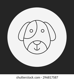 pet dog line icon