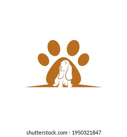 Pet dog logo design vector illustration, Creative Dog logo design concept template, symbols icons