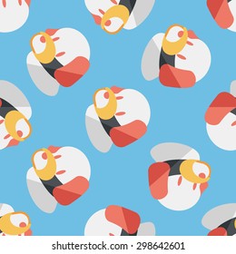 Pet dog mouth cover flat icon,eps10 seamless pattern background