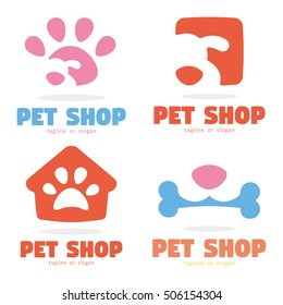 PET DOG SHOP LOGO ICON TEMPLATE LOGO