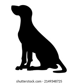 pet dog silhouette design illustration