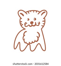 pet dog small line style icon