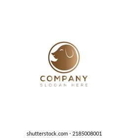 Pet Dog vector art logo design