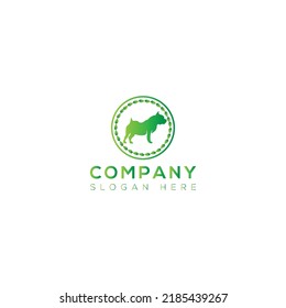 Pet dog vector logo design