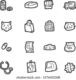 The pet doodle icon set.