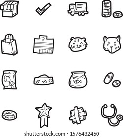 The pet doodle icon set.