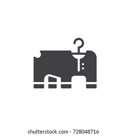 Pet dress icon vector, filled flat sign, solid pictogram isolated on white. Symbol, logo illustration.