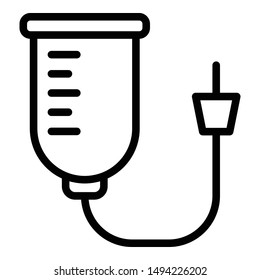 Pet dropper icon. Outline pet dropper vector icon for web design isolated on white background
