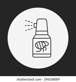pet drug line icon