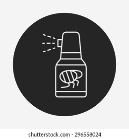 pet drug line icon