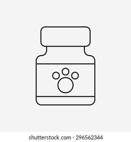 pet drug line icon