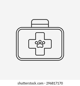 pet drug line icon