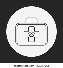 pet drug line icon