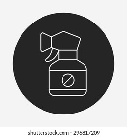 pet drug line icon