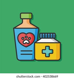 pet drug vector icon