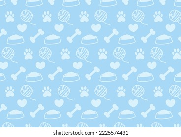 Pet Element patterns and backgrounds with icons related to pets. Abstract backgrounds for pet shop websites and prints.