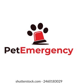 pet emergency flat modern logo