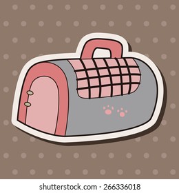 pet equipment cage theme elements vector,eps