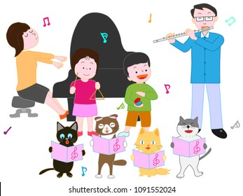 Pet and family concert.
