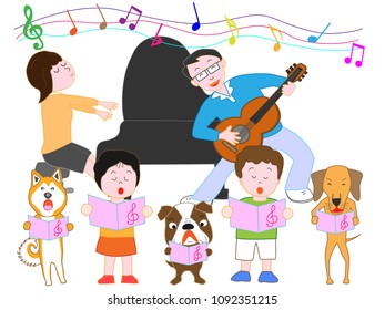 Pet and family concert.

