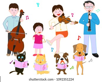 Pet and family concert.

