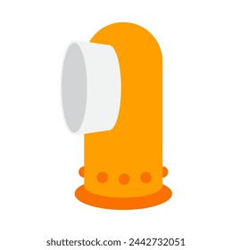 Pet finger toothbrush vector cartoon illustration isolated on a white background.