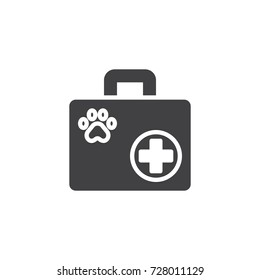 Pet first aid icon vector, filled flat sign, solid pictogram isolated on white. Symbol, logo illustration.