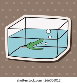 Pet fish bowl theme elements vector,eps10