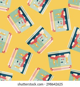 Pet fish flat icon,eps10 seamless pattern background