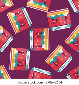 Pet fish flat icon,eps10 seamless pattern background