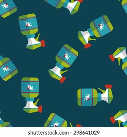Pet flea spray flat icon,eps10 seamless pattern background