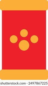 Pet Food Animal Icon Vector Flat Illustration