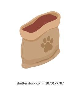 Pet Food With Donation And Volunteering For Shelters Symbols Isometric Isolated Vector Illustration