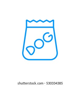 Pet food icon Flat.