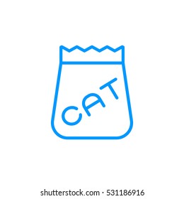 Pet food icon Flat.