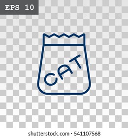 Pet food icon Flat.