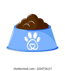 pet food icon flat isolated