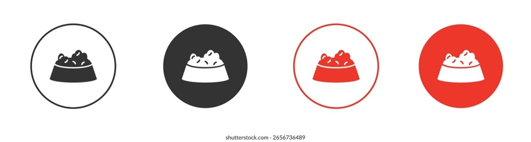 Icono de comida para mascotas para logotipo, símbolo de signo de Vector para diseño