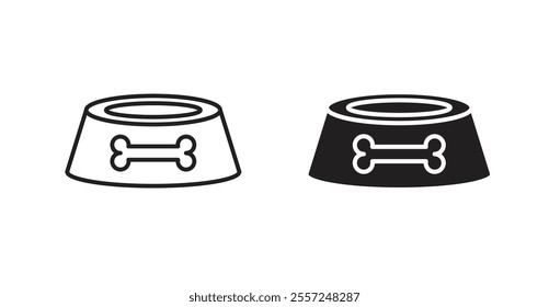 Pet food Icon set. vector illustration set