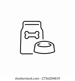 pet food icon sign vector