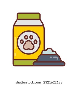 Pet Food icon in vector. Illustration