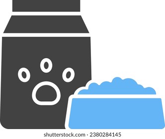 Imagen vectorial del icono Comida mascota. Adecuado para aplicaciones web móviles y medios de impresión.