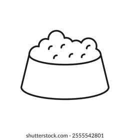 Pet food icon vector isolated on white background.
