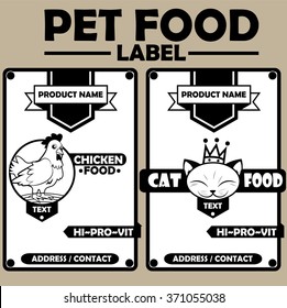 Pet Food Label