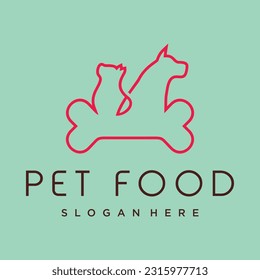 pet food logo concept vector 2D legokjambe
