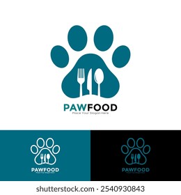 Pet food logo vector design. Suitable for business, food, shelter, and animal