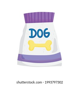 pet food package isolated icon